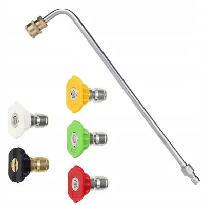Mlaznica Set Za Visokotlačni Čistač – 5 Mlaznica + Lance 1/4" 34cm 90° | Max 250 Bar, 60°C