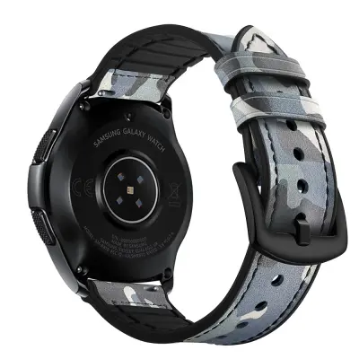 Silikonski i kožni remen za Galaxy Watch 3/5 Plava