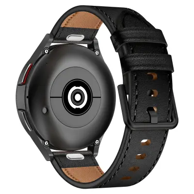 Vrhunski kožni remen za sat za Samsung Galaxy Watch Crna