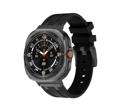 Samsung Watch Ultra narukvica od tekućeg silikona Crna