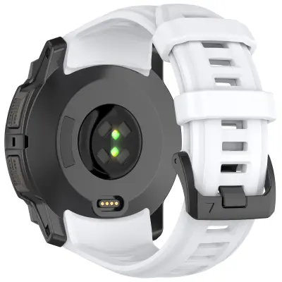 Silikonska narukvica za Garmin Instinct 3 (50 mm) - Bijela Bijela