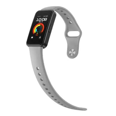 Silikonska narukvica za Huawei Band 9 - Udobna i sigurna Siva