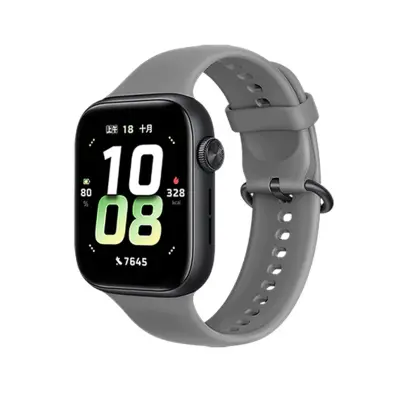 Stilski silikonski remen za HONOR WATCH 5 Tamno siva