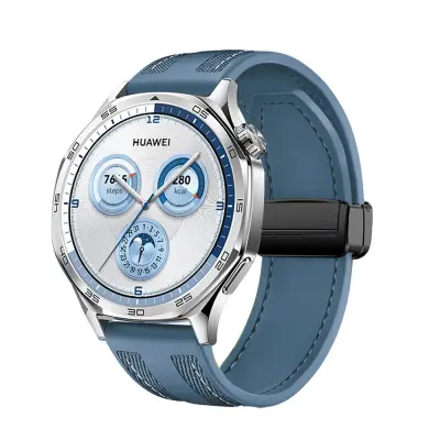 22mm Univerzalni silikonski remen za sat za Samsung, Huawei, Xiaomi Plava