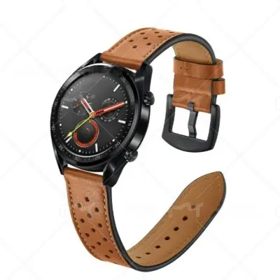 Vrhunska kožna narukvica za Huawei Watch GT1/2 (22 mm) Smeđa