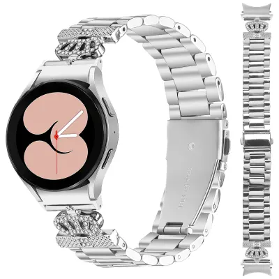 Remen za sat od nehrđajućeg čelika za Galaxy Watch4/5/6 - Srebrni Srebrna