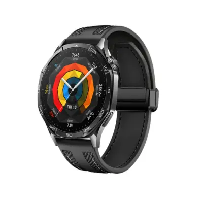 22mm Univerzalni silikonski remen za sat za Samsung, Huawei, Xiaomi Crna