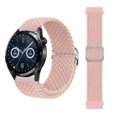 Najlonska narukvica za sat kompatibilna s Huawei, Xiaomi, Garmin, Samsung 22mm Roza