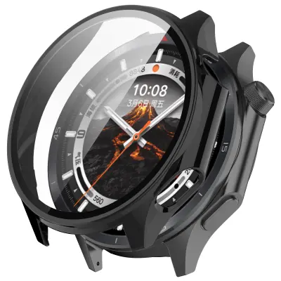 Kućište za OnePlus Watch 3 i OPPO Watch X2 sa zaštitom zaslona Crna