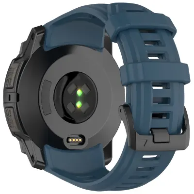 Vrhunska silikonska zamjenska narukvica za Garmin Instinct 3 50 mm Plava/Tamno plava