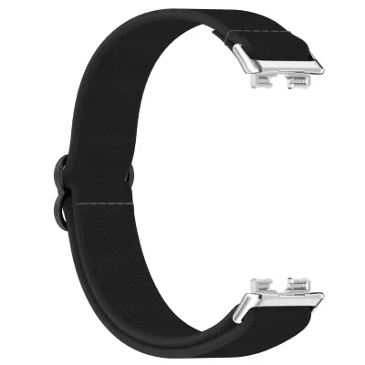 Najlonski rastezljivi pleteni remen za sat za Huawei Band 10 9 8 Crna
