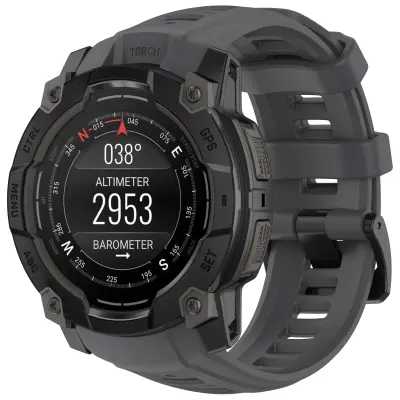 Silikonski remen za Garmin Instinct 3 (50mm) - Grafitno siva Grafitno siva