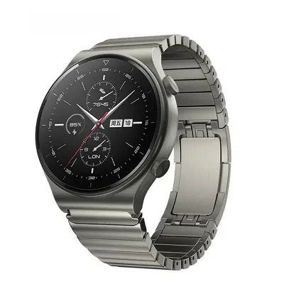 Elegantni 22 mm remen za sat od nehrđajućeg čelika u boji pištolj metala Boja pištolj metala