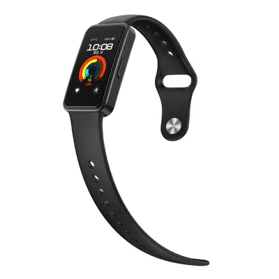 Silikonska narukvica za Huawei Band 9 - Udobna i sigurna Crna