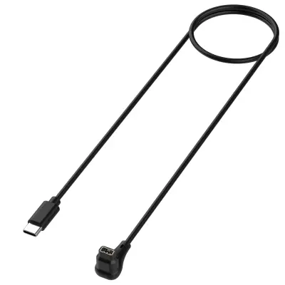 COROS PACE Pro kabel za punjenje s zakrivljenim konektorom Crna