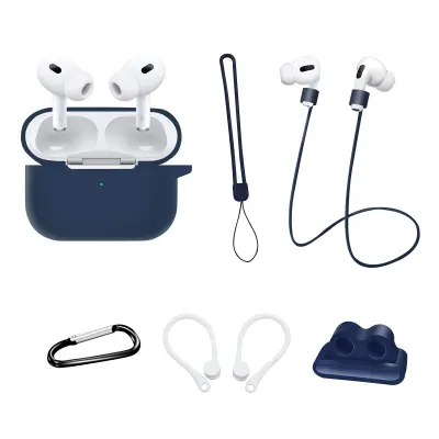 6-dijelni set dodataka za Airpods Pro 2 - Tamno plava Tamno plava