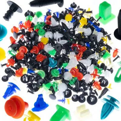 Set Univerzalnih Automobilskih Spojnica 600 Kom – Višebojni | Plastični, Duljina 1-4 Cm