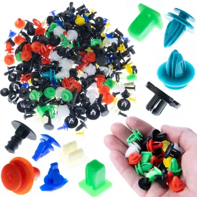 Set Univerzalnih Automobilskih Spojnica 500 Kom – Višebojni | Plastični, Duljina 1-4 Cm