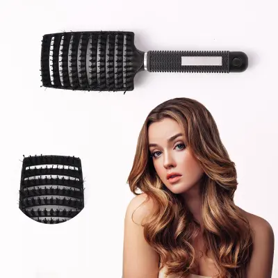 Styling Massage Vent Brush za sve tipove kose Crna