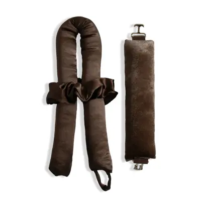 Effortless Curls: 3-Piece Heatless Hair Curler Set - Coffee Kava