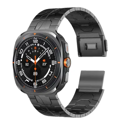 Vrhunski magnetski remen od nehrđajućeg čelika za Galaxy Watch 7 Crna