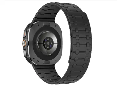 Stilski silikonski remen za Samsung Watch Ultra 47mm Crna