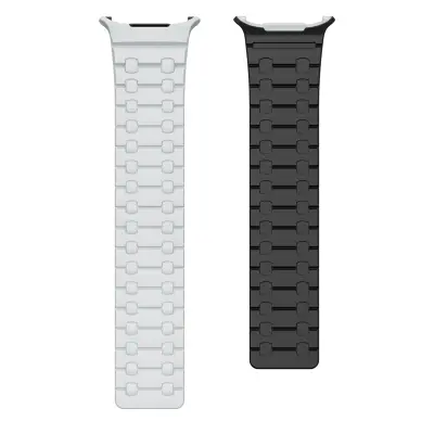 Stilski silikonski remen za Samsung Watch Ultra 47mm Siva