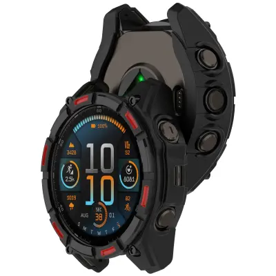 Tactix 8 Crna TPU zaštitna futrola za Garmin 51mm Solar Crna+Crvena