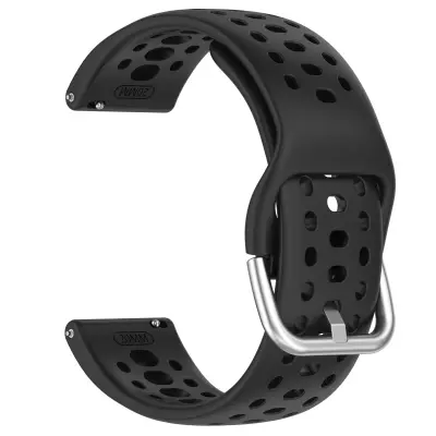 Amazfit Active 2 Remen - Prozračni Silikonski Sportski Zamjenski Crna