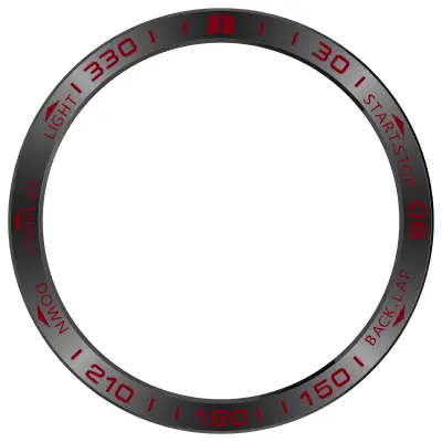 Garmin Tactix 8 51mm AMOLED okvir - Crvena Racing Edicija Crna