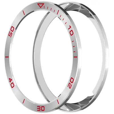 Vrhunski okvir od nehrđajućeg čelika za Garmin Tactix 8 51mm Solar Srebrna