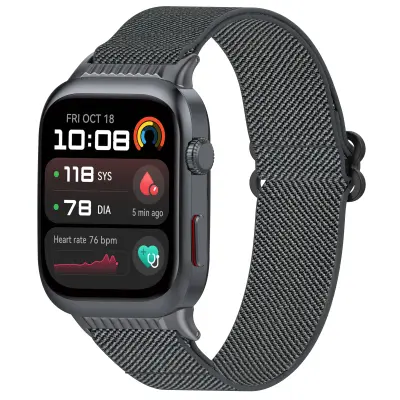 Huawei Watch D2 Najlonska Elastična Traka: Podesivi & Tkani Remen Tamno siva