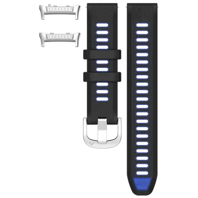 Stilski silikonski remen za Huawei Watch D2 Crna+Plava