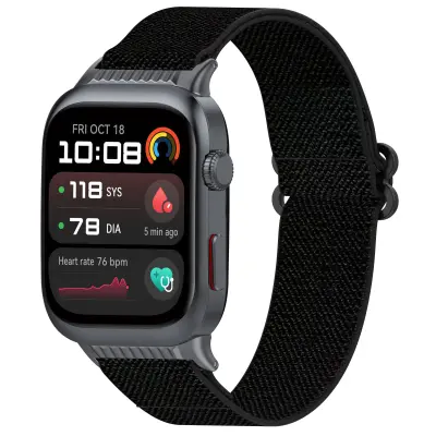Huawei Watch D2 Najlonska Elastična Traka: Podesivi & Tkani Remen Crna