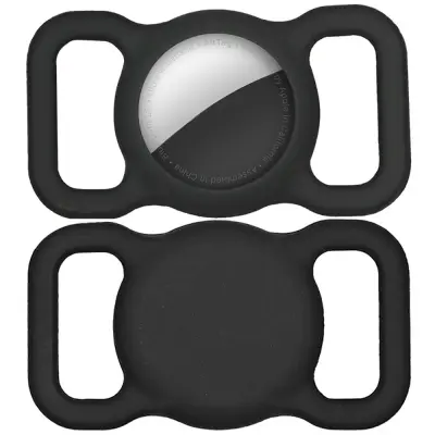 TECH-PROTECT GLATKA CRNA KUTIJA ZA APPLE AIRTAG OBRUČ ZA VRAT