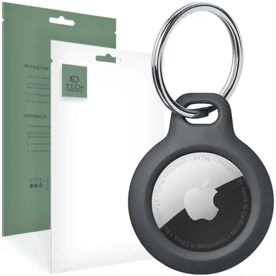 TECH-PROTECT ROUGH AIRTAG CRNI NOSAČ ZA AIRTAG S OGRLICOM