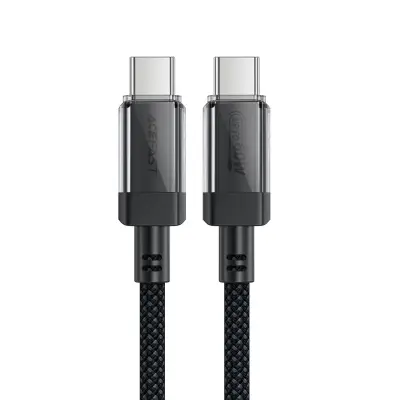 Kabel Acefast USB-C na USB-C crni