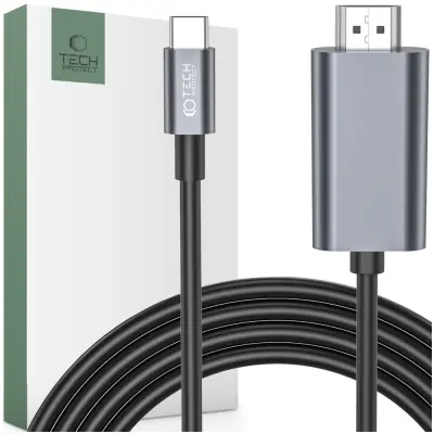 TECH-PROTECT ULTRABOOST TYPE-C NA HDMI 4K 60HZ 200 CM CRNI KABEL