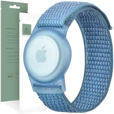 TECH-PROTECT NYLONSKO DJEČJE ODJELJIVO POKROVLJE ZA APPLE AIRTAG, PLAVA