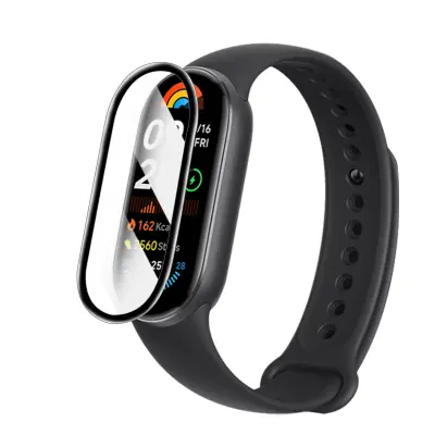 Xiaomi Band 9/NFC zaštitnik zaslona - Crni rub, 2-paket Proziran