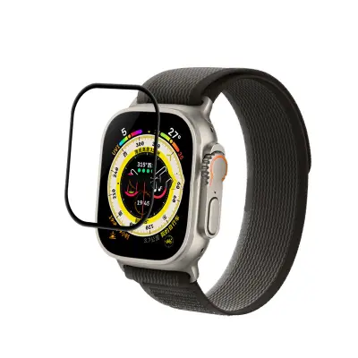 Pakiranje od 2 zaštitnika zaslona za Apple Watch Ultra 49 mm, kaljeno staklo Proziran