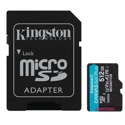 Memorijska kartica Kingston 512GB microSDXC Canvas Go Plus Gen4 + ADP