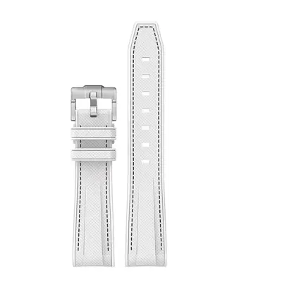 Silikonski remen za sat za Moonswatch Swatch Bijela