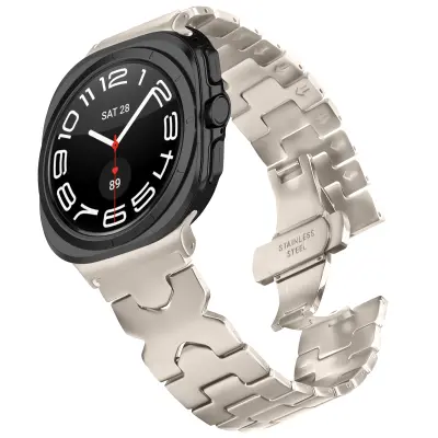 Elegantna narukvica od nehrđajućeg čelika za Samsung Watch7 47mm Ultra Starlight