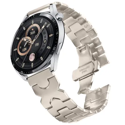 Remen od nehrđajućeg čelika s leptir kopčom 22 mm za Samsung Galaxy Watch, Huawei seriju Starlight