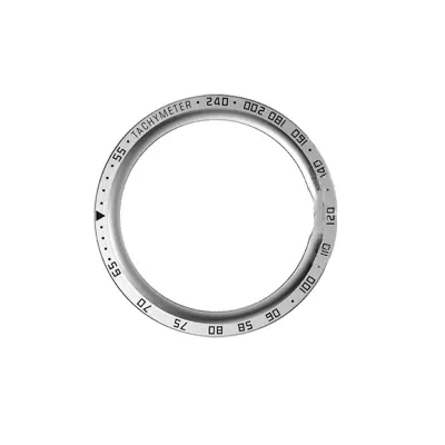 Elegantna srebrna maska s crnim oznakama za Samsung Galaxy Watch5 Pro Srebrna