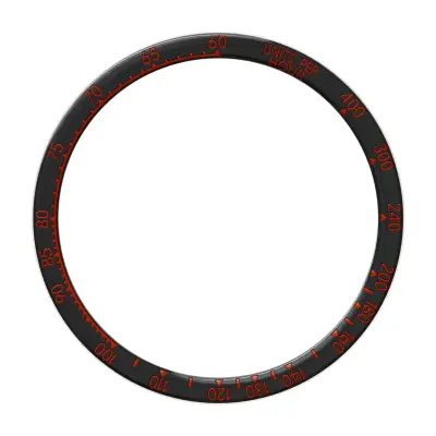 Crno-crveni okvir za Fenix 8 (47mm) - Šarena edicija Crna i crvena