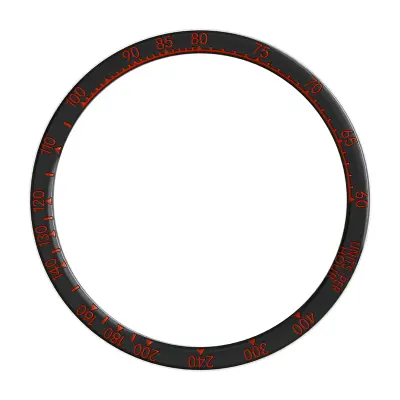 Crno-crveni prsten okvira za Fenix 8 (51 mm) - Šarena edicija Crna i crvena