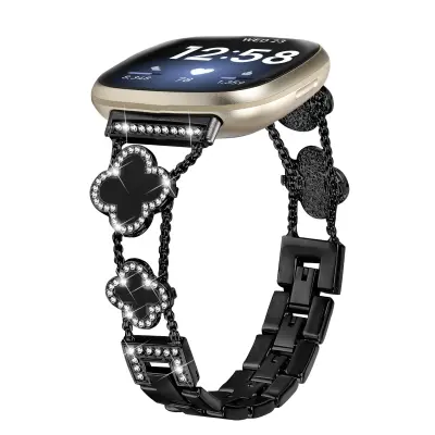 Cloverlink narukvica za Fitbit Versa 3/4/Sense 2 Crna