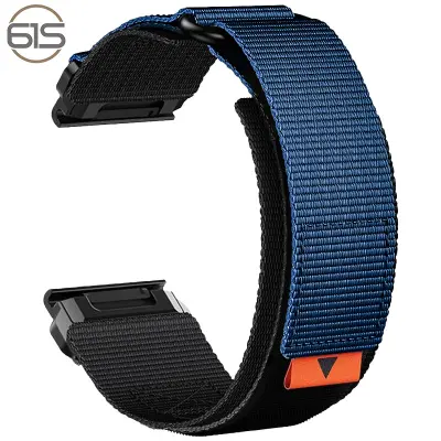 22mm najlonski remen za sat za Garmin Fenix 8/7X Pro/5X 6X Plava